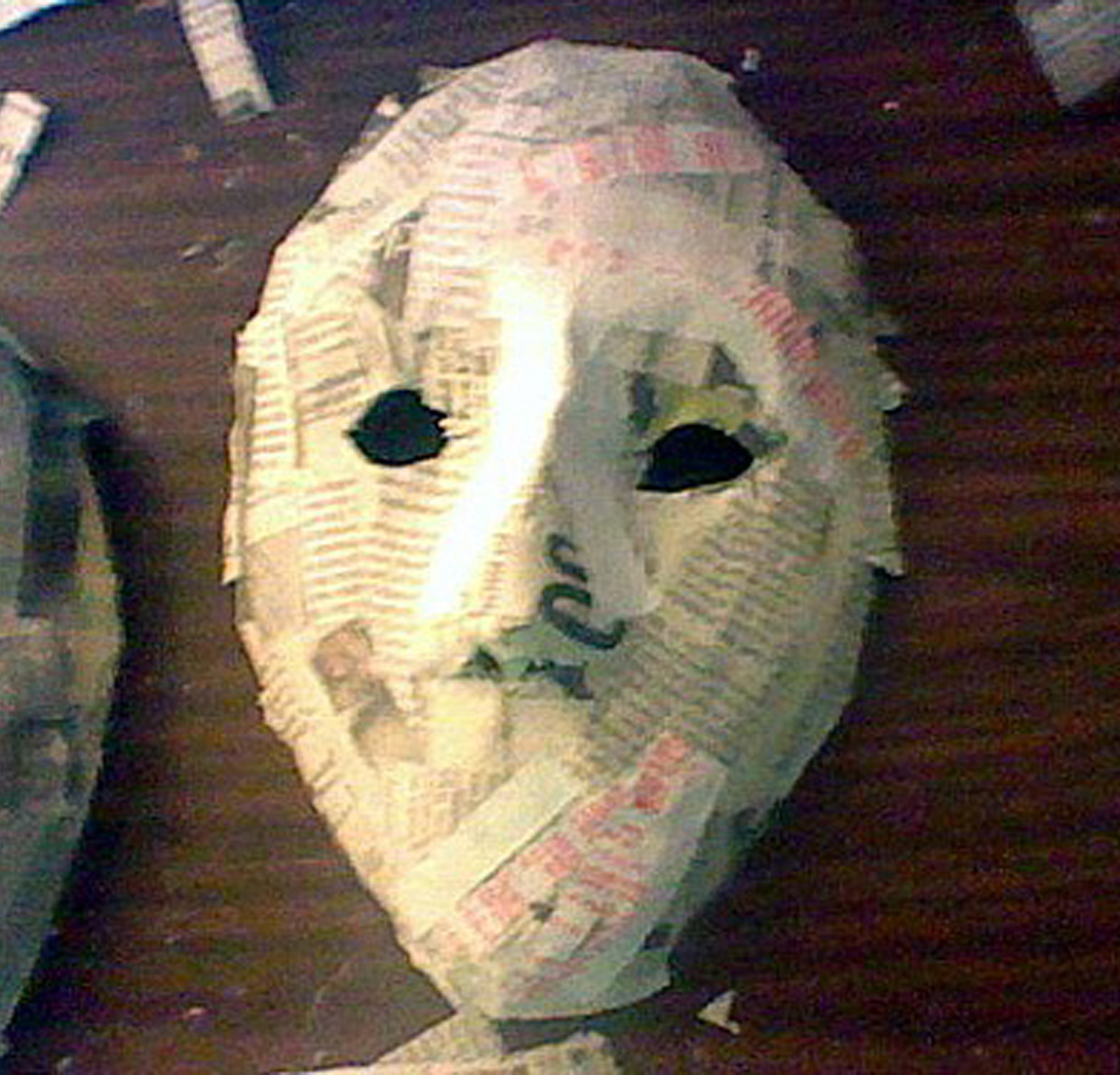 papier mache masker